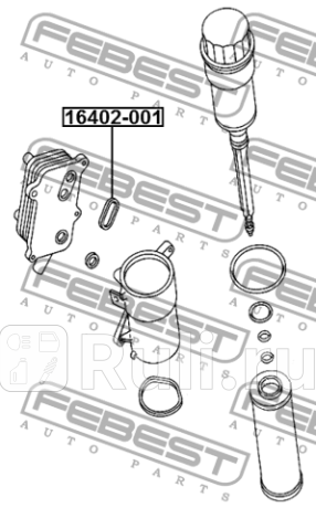 Прокладка mercedes benz e 55 amg 211.# теплообменника масляного фильтра \ 16402-001 febest FEBEST 16402-001  для прочие 2, FEBEST, 16402-001