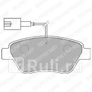 LP1722 - Колодки тормозные дисковые передние (DELPHI) Fiat Grande Punto (2005-2011) для Fiat Grande Punto (2005-2011), DELPHI, LP1722