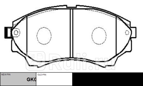 Колодки тормозные ford ranger 2005-2012 пер. \ gk0178 (ckf-33) CTR GK0178  для прочие 2, CTR, GK0178