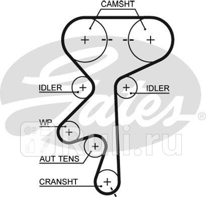 K015499XS - Комплект грм (GATES) Opel Astra G (1998-2004) для Opel Astra G (1998-2004), GATES, K015499XS