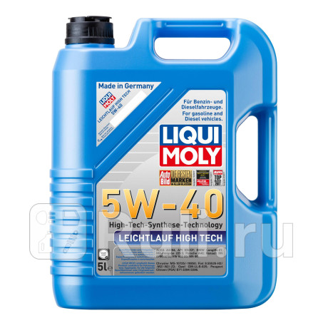 Нс-синт. мот.масло leichtlauf high tech 5w-40 sp a3/b4 (5л) (2328) 8029 LIQUI MOLY 8029  для прочие 2, LIQUI MOLY, 8029