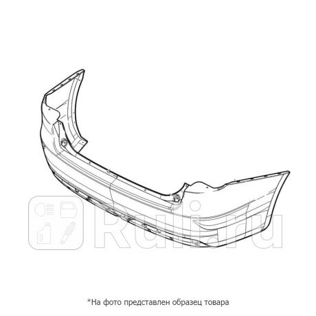 JH0320K2022 - Бампер задний (Jorden) Kia Rio 4 седан (2020-2021) для Kia Rio 4 седан (2017-2021), Jorden, JH0320K2022