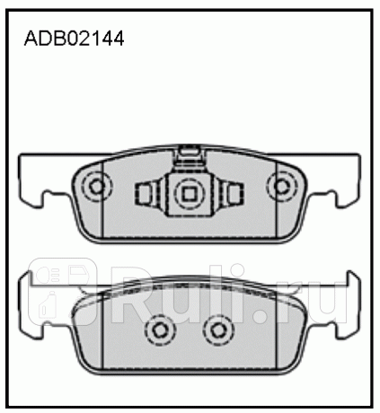 Колодки тормозные lada xray, renault logan (v16) 13-, sandero (v16) 14- передние allied nippon Allied Nippon ADB02144  для прочие 2, Allied Nippon, ADB02144