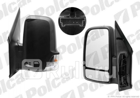 506551-M - Зеркало левое (Polcar) Mercedes Sprinter 906 (2006-2013) для Mercedes Sprinter 906 (2006-2013), Polcar, 506551-M