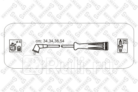 10-38018-SX - Высоковольтные провода (STELLOX) Renault Scenic 1 (1996-1999) для Renault Scenic 1 (1996-1999), STELLOX, 10-38018-SX