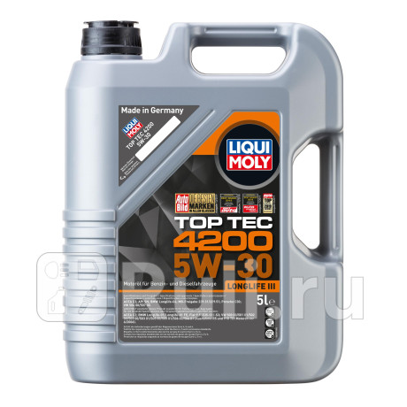 Нс-синт. мот.масло top tec 4200 5w-30 new generation sp c3 (5л) (8973) 7661 LIQUI MOLY 7661  для прочие 2, LIQUI MOLY, 7661