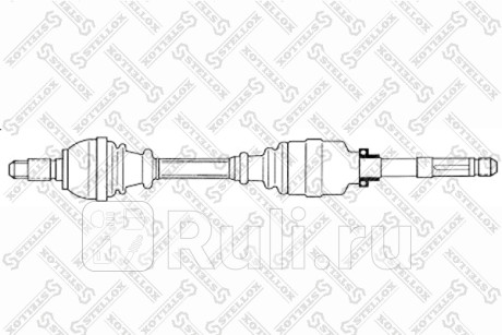 Привод правый 940mm, 21730 citroen c4, peugeot 307 1.4-2.0i hdi 02- STELLOX 158 1775-SX  для Разные, STELLOX, 158 1775-SX