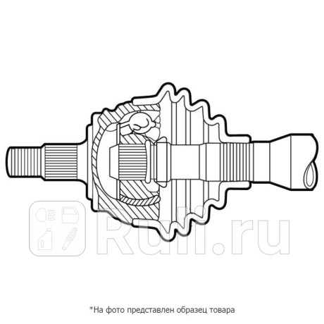 Шрус наруж 25x55,7x34 abs:48t peugeot 406 PATRON PCV2103  для Разные, PATRON, PCV2103