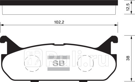 Колодки тормозные sangsin brake sp1526 mazda-323 1,8 91-98/familia 89-91 задн HI-Q SP1526  для прочие 2, HI-Q, SP1526