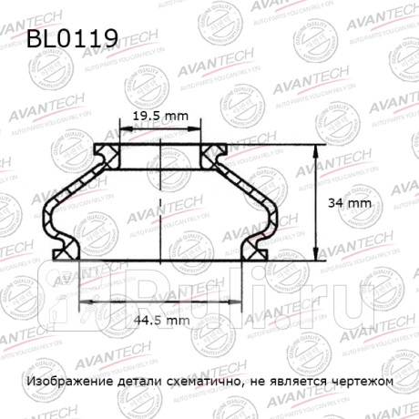 Пыльники деталей подвески avantech (кратность 10 шт.) AVANTECH BL0119  для прочие 2, AVANTECH, BL0119