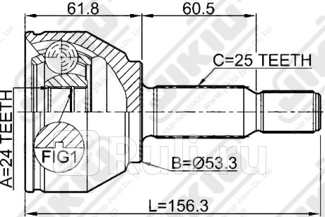 Шрус jc51017 Jikiu JC51017  для прочие 2, Jikiu, JC51017