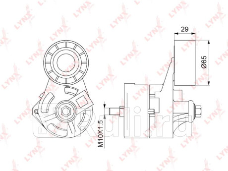 Натяжитель с роликом / приводной подходит для ford transit 2.4d-3.2d 06 pt-3255 LYNXAUTO PT-3255  для прочие 2, LYNXAUTO, PT-3255