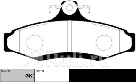 Колодки тормозные chevrolet astra 1999-2005 задн. \ gk0435 (ckkd-7) CTR GK0435  для прочие 2, CTR, GK0435