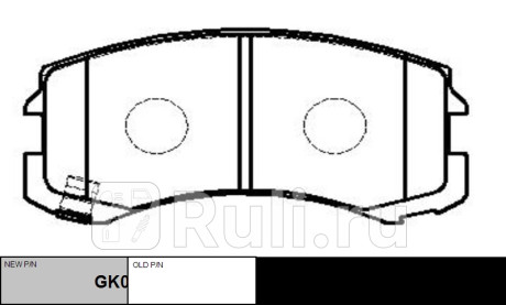 Колодки тормозные mitsubishi lancer 2000-2013 пер. \ gk0580 (ckm-12) CTR GK0580  для прочие 2, CTR, GK0580