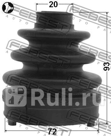 Пыльник шруса внутренний subaru forester 01-07, mazda 626 97-02 0815-g12 FEBEST 0815-G12  для прочие 2, FEBEST, 0815-G12