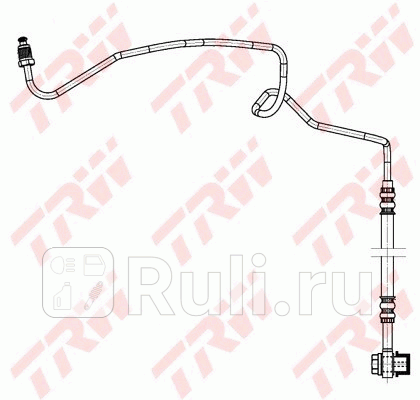 Шланг тормозной задн левый skoda octavia (1u_), vw golf iv phd941 TRW PHD941  для прочие 2, TRW, PHD941