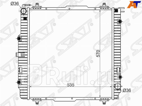 MB0005-G - Радиатор охлаждения (SAT) Mercedes W463 (1990-2012) для Mercedes W463 (1990-2012) Gelandewagen, SAT, MB0005-G