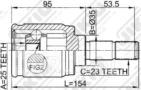 Шрус jc28029 Jikiu JC28029  для прочие 2, Jikiu, JC28029