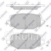 Колодки тормозные sangsin brake chrysler grand voyager v (rt) 08- (d1596) r HI-Q SP1950  для прочие 2, HI-Q, SP1950