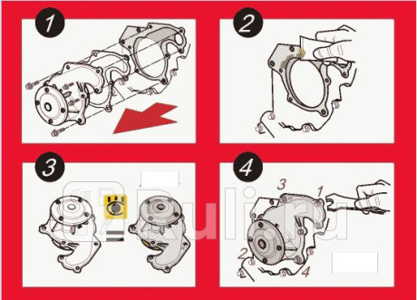 Помпа gmb gwt79a toyota 2l 3l 4-runner 88-98 GMB GWT-79A  для прочие 2, GMB, GWT-79A