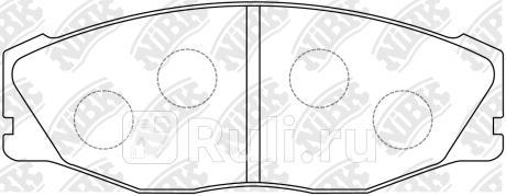 Колодки тормозные toyota crown ##s13##, ##s14# 87- nibk NIBK PN1157  для прочие 2, NIBK, PN1157