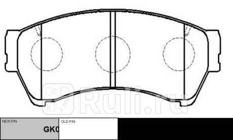 Колодки тормозные ford fusion 2006- пер. \ gk0214 (ckf-69) CTR GK0214  для прочие 2, CTR, GK0214