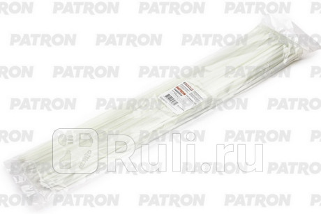 Комплект пластиковых хомутов 4.8 х 500 мм, 100 шт, нейлон, белые PATRON P48500W  для Разные, PATRON, P48500W