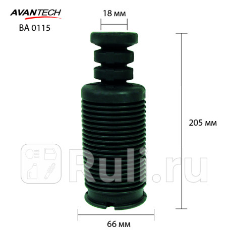 Отбойник амортизатора corolla lb (ae11#,ee110) 1997-2000 AVANTECH BA0115  для Разные, AVANTECH, BA0115