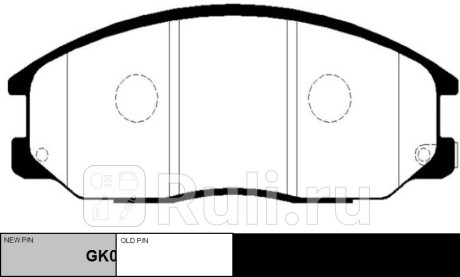 Колодки тормозные дисковые передние hyundai h1/starex, h1 tq, santa fe. ssangyong actyon (старый арт CTR GK0563  для прочие 2, CTR, GK0563