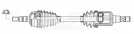 Привод для chevrolet cruze (09-) 1.6i mt (mfh) (перед. лев.) (ar 0525) TRIALLI AR 0525  для Разные, TRIALLI, AR 0525