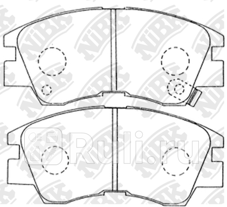 Колодки тормозные mmc pajero l300 nibk NIBK PN3172  для прочие 2, NIBK, PN3172