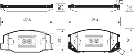 Колодки тормозные sangsin brake sp1219 toyota tarago (sdb1208) HI-Q SP1219  для прочие 2, HI-Q, SP1219