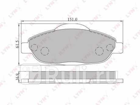 Колодки тормозные передние подходит для peugeot 308 07/3008 1.6 09 bd-6102 LYNXAUTO BD-6102  для прочие 2, LYNXAUTO, BD-6102