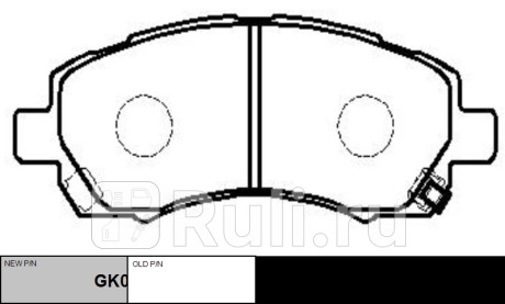 Колодки тормозные subaru impreza 1992-2000 пер. \ gk0989 (cksu-2) CTR GK0989  для прочие 2, CTR, GK0989