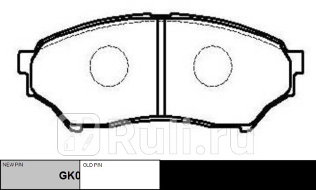 Колодки тормозные mitsubishi pajero mini 1994-2012 пер. \ gk0603 (ckm-35) CTR GK0603  для прочие 2, CTR, GK0603