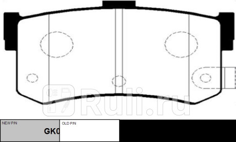 Колодки тормозные hyundai sonata 1993-1998 , rover 820, 825, 827 1986-1999 задн. \ gk0459 (ckkh-5) CTR GK0459  для прочие 2, CTR, GK0459