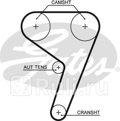 K025433XS - Ремкомплект грм (GATES) Ford Fiesta 5 (2006-2008) для Ford Fiesta mk5 (2006-2008), GATES, K025433XS