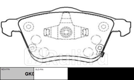 Колодки тормозные mazda 6 2005-2008, atenza 2002-2008 пер. \ gk0660 (ckmz-14) CTR GK0660  для прочие 2, CTR, GK0660