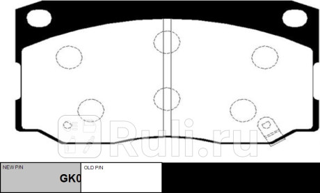 Колодки тормозные hyundai county 2004- пер. \ gk0482 (ckkh-28) CTR GK0482  для прочие 2, CTR, GK0482