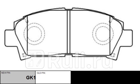 Колодки тормозные toyota avensis 1997-2003 пер. \ gk1116 (ckt-103) CTR GK1116  для прочие 2, CTR, GK1116