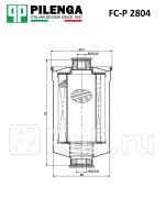 Фильтр топливный инжектор, резьба gaz газ 31029, 3110, 31105, 3302 fc-p2804 Pilenga FC-P2804  для прочие 2, Pilenga, FC-P2804