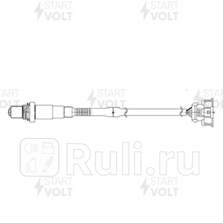 Датчик кислорода opel astra j 10-, chevrolet cruze 10- 1.4i/1.6i f16d4/1.8i после кат. startvolt STARTVOLT VS-OS 0550  для прочие 2, STARTVOLT, VS-OS 0550