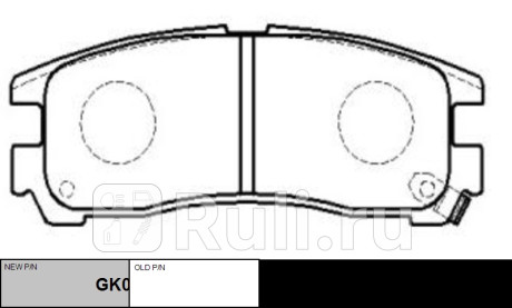 Колодки тормозные mitsubishi galant 1993-2012 задн. \ gk0574 (ckm-6) CTR GK0574  для прочие 2, CTR, GK0574