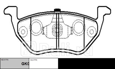 Колодки тормозные ford escape 2001-2005 задн. \ gk0206 (ckf-61) CTR GK0206  для прочие 2, CTR, GK0206