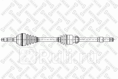 Привод правый 880mm, 21660 peugeot 306 1.1 1.4 93- STELLOX 158 1010-SX  для Разные, STELLOX, 158 1010-SX