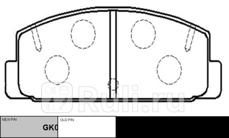 Колодки тормозные дисковые задние mazda rx-7 iii 2.6 rotary twinturbo 92-96 (старый арт. ckmz-49) gk CTR GK0695  для прочие 2, CTR, GK0695