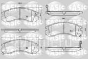 Колодки тормозные дисковые комплект mitsubishi galant iv-vi, pajero ii-iii, peugeot 4007 6210059 Sasic 6210059  для прочие 2, Sasic, 6210059