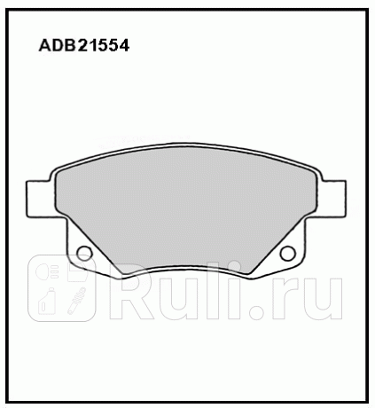 Колодки тормозные ford transit 06-14 задние allied nippon Allied Nippon ADB21554  для прочие 2, Allied Nippon, ADB21554