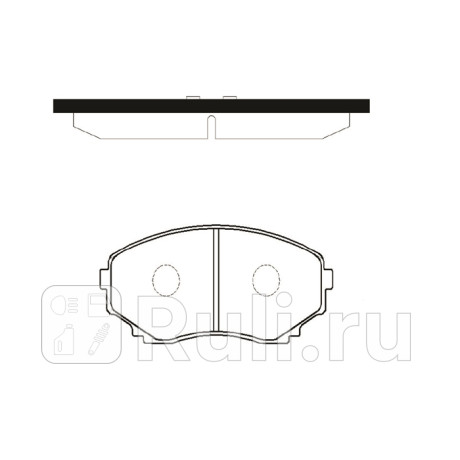 Колодки тормозные mazda mpv 1999-2006 пер. \ gk0704 (ckmz-58) CTR GK0704  для прочие 2, CTR, GK0704