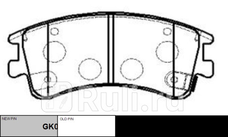 Колодки тормозные mazda 6 2002-2008, atenza 2002-2008 пер. \ gk0653 (ckmz-7) CTR GK0653  для прочие 2, CTR, GK0653